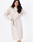 SIMONE DRESS 42" (BEIGE) - Dress - Yakira Bella