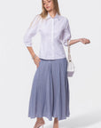 Sonoma Skirt (Blue Stripe) - Skirt - Yakira Bella