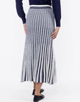 Sophia Skirt (White/Navy) - Skirt - Yakira Bella