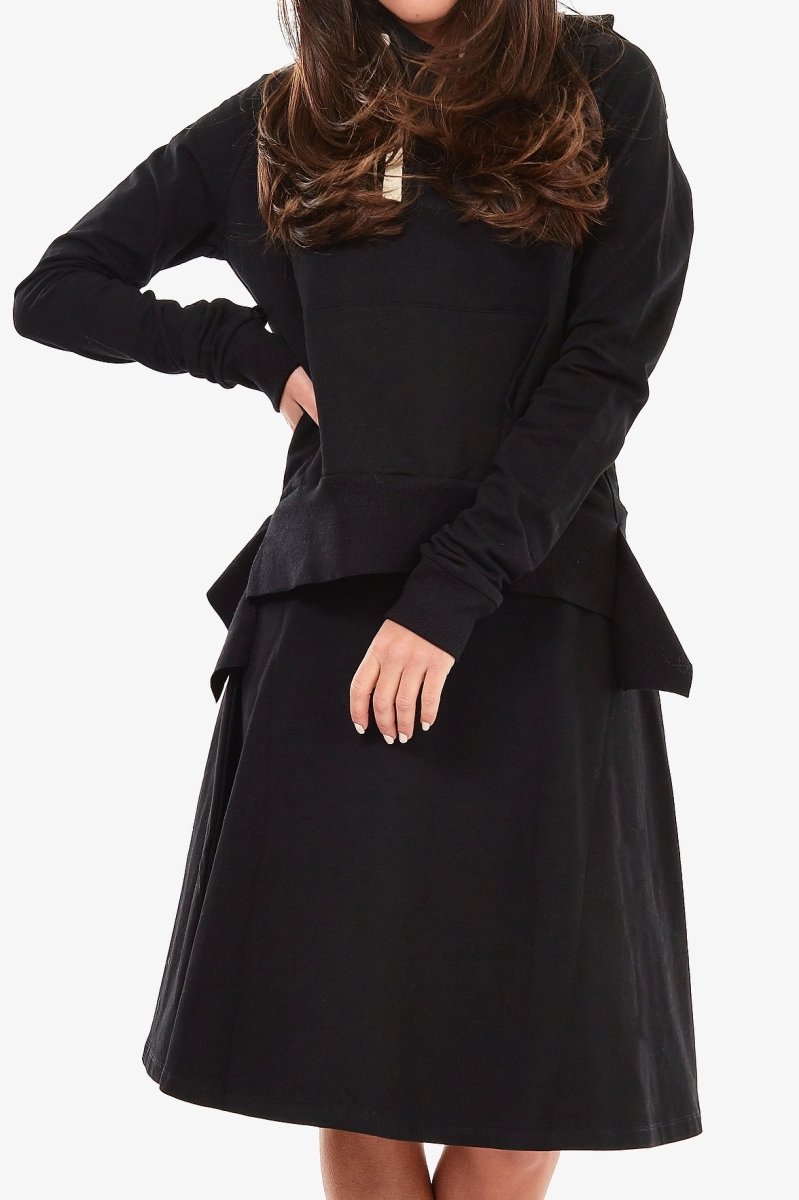 【Glowny】VERA SWING SKIRT Unique Vintage Plus Size 1950s Green Winter Print Gellar