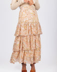 Suri Skirt (Beige/Multi) - Skirt - Yakira Bella