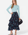 Suri Skirt (Black/Blue) - Skirt - Yakira Bella