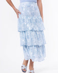 Suri Skirt (Blue Flower) - Skirt - Yakira Bella