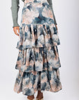 Suri Skirt (Ivory/Green) - Skirt - Yakira Bella