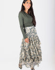Suri Skirt (Teal Multi) - Skirt - Yakira Bella