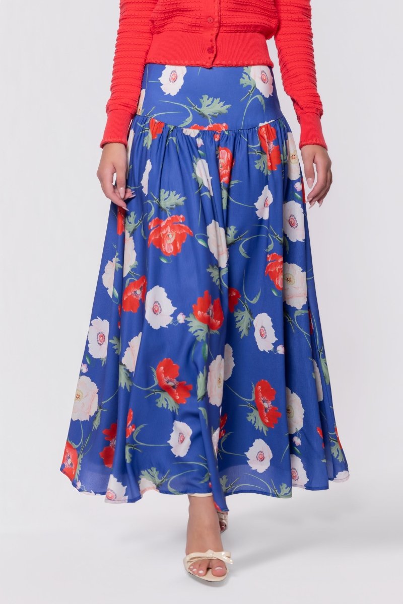 Tansy Skirt (Blue Flower) – Yakira Bella