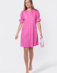 Taya Dress 37" (Pink) - Dress - Yakira Bella