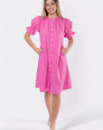 Taya Dress 41" (Pink) - Dress - Yakira Bella