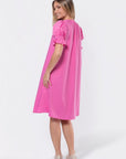 Taya Dress 41" (Pink) - Dress - Yakira Bella