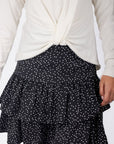 Tessa Skirt 20" (Black Polka Dot) - Skirt - Yakira Bella