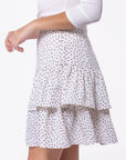 Tessa Skirt 20" (Ivory Polka Dot) - Skirt - Yakira Bella