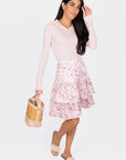 TESSA SKIRT 20" (PINK) - Skirt - Yakira Bella