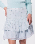 Tessa Skirt (Blue Flower) - Skirt - Yakira Bella