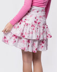 Tessa Skirt (Pink/White) - Skirt - Yakira Bella