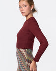 Tina Top (Burgundy) - Top - Yakira Bella