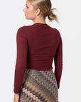 Tina Top (Burgundy) - Top - Yakira Bella
