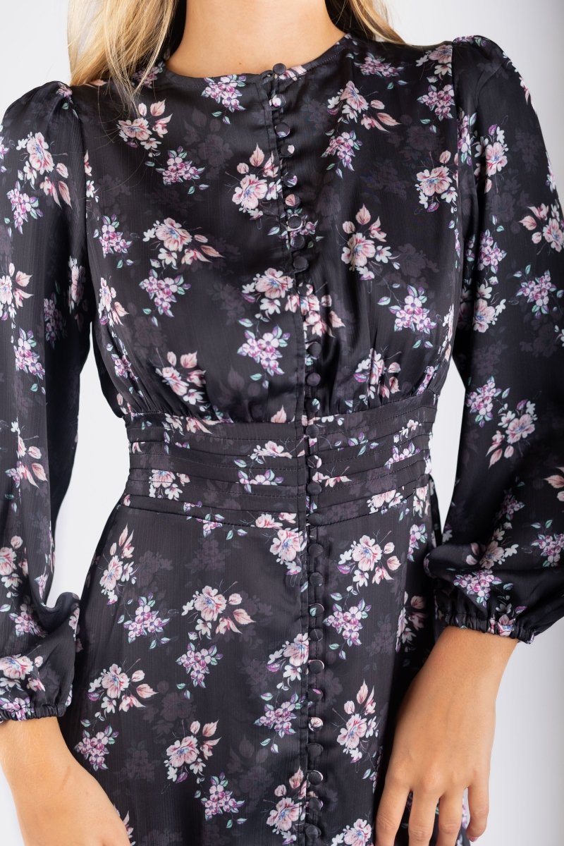 Valentina Dress (Black Ground) - Dress - Yakira Bella