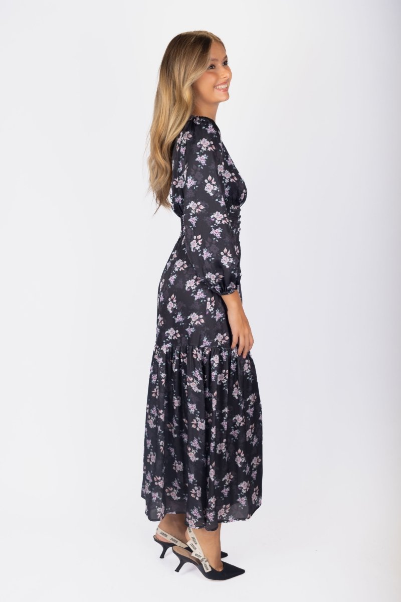 Valentina Dress (Black Ground) - Dress - Yakira Bella