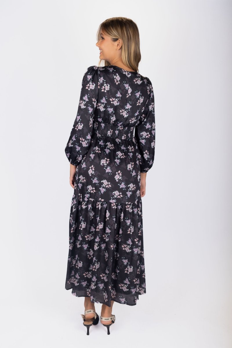 Valentina Dress (Black Ground) - Dress - Yakira Bella