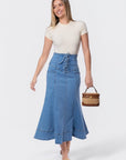 Vera Skirt (Blue) - Skirt - Yakira Bella