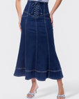 Vera Skirt (Dark Blue) - Skirt - Yakira Bella