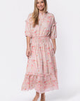 Victoria Dress (Pink Yellow) - Dress - Yakira Bella