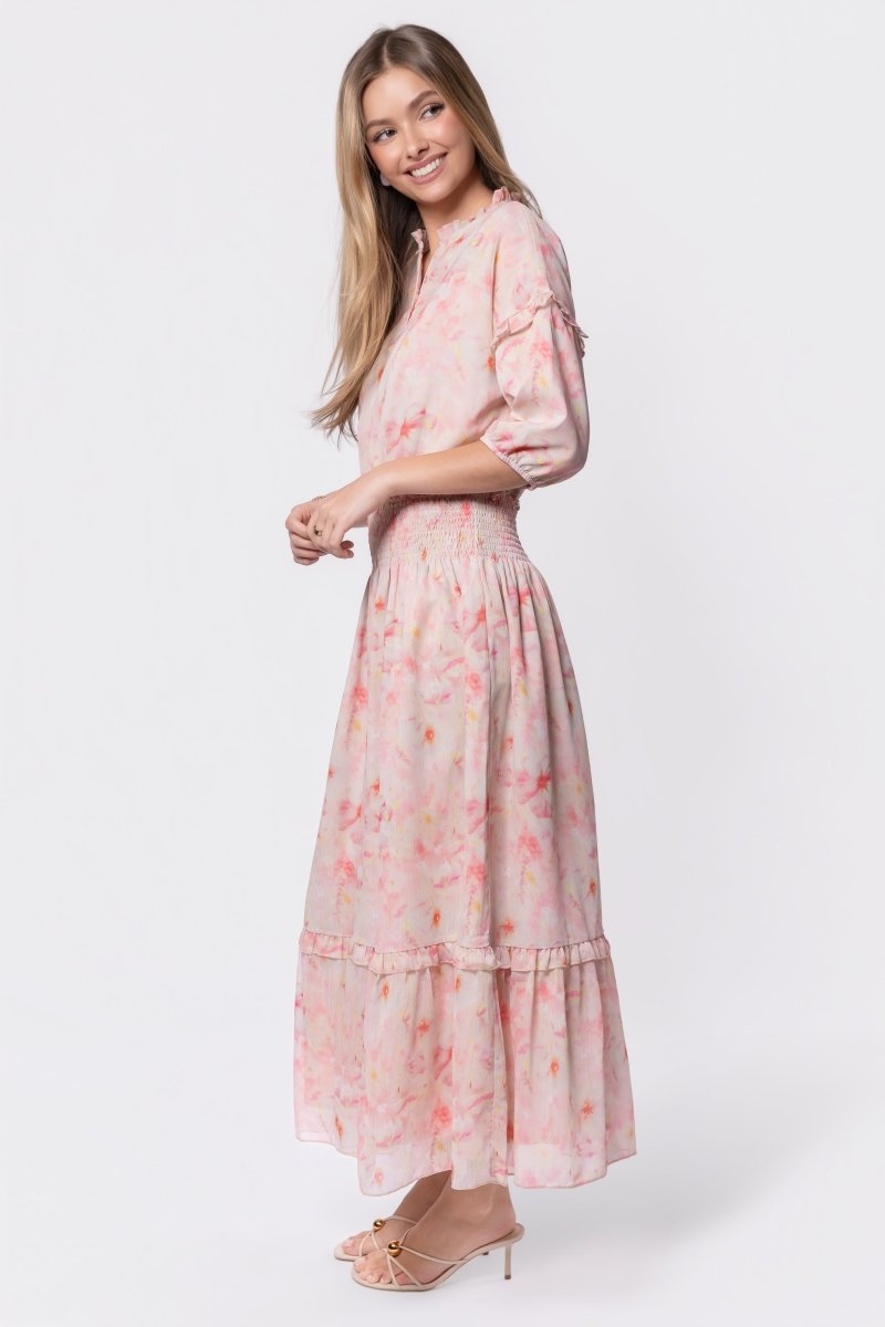 Victoria Dress (Pink Yellow) Yakira Bella Victoria Dress (Pink Yellow) Yakira Bella