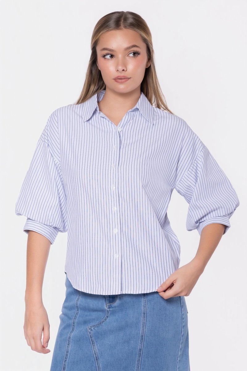 Viviana Top (White Stripe) – Yakira Bella