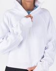 WARM UP SWEATSHIRT (WHITE) - Top - Yakira Bella