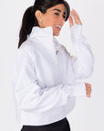 WARM UP SWEATSHIRT (WHITE) - Top - Yakira Bella