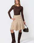 Wendy Skirt (Beige) - Skirt - Yakira Bella