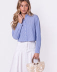 Gina Top (Blue Stripe)