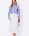 Gina Top (Blue Stripe)