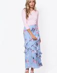 Zella Skirt (Blue Pattern) - Skirt - Yakira Bella