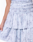 Zena Skirt 20" (Light Blue Flower) - Skirt - Yakira Bella