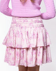 Zena Skirt 20" (Light Pink Flower) - Skirt - Yakira Bella