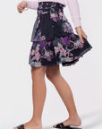 Zena Skirt 23" (Black/Purple) - Skirt - Yakira Bella
