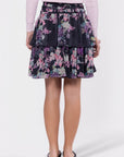 Zena Skirt 23" (Black/Purple) - Skirt - Yakira Bella