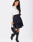 Zena Skirt (Black Ground) 20" - Skirt - Yakira Bella