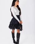 Zena Skirt (Black Ground) 20" - Skirt - Yakira Bella