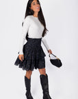 Zena Skirt (Black Ground) 20" - Skirt - Yakira Bella