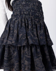 Zena Skirt (Black Ground) 20" - Skirt - Yakira Bella