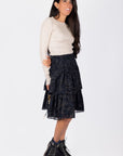 Zena Skirt (Black Ground) 23" - Skirt - Yakira Bella