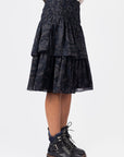 Zena Skirt (Black Ground) 23" - Skirt - Yakira Bella