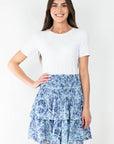 Zena Skirt (Blue/Multi) 20" - Skirt - Yakira Bella