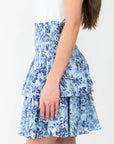 Zena Skirt (Blue/Multi) 20" - Skirt - Yakira Bella