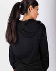 Zip - Up Cardigan (Black) - Top - Yakira Bella