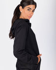Zip - Up Cardigan (Black) - Top - Yakira Bella
