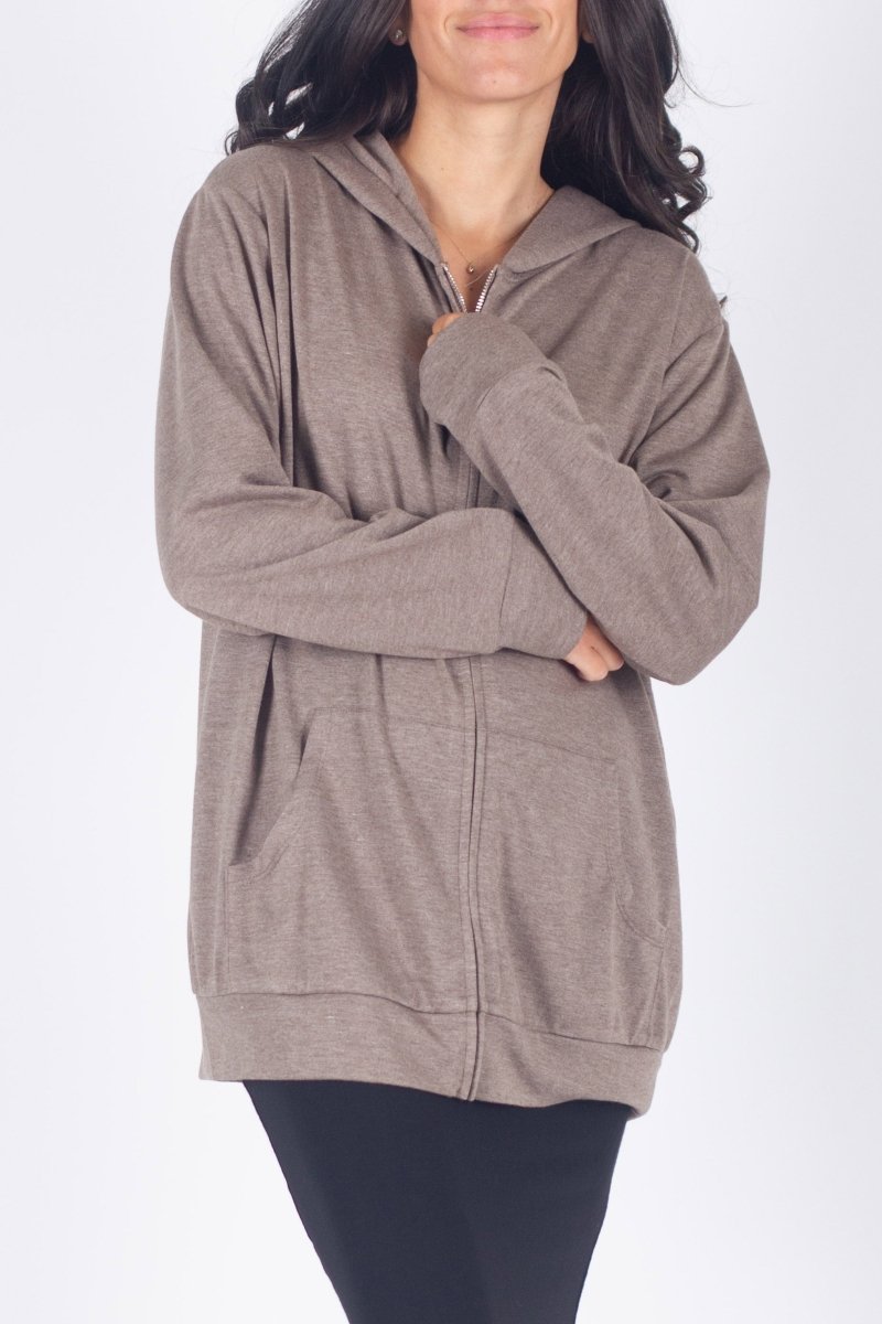 Brown deals Zip Up Cardigan