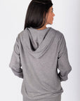 Zip - Up Cardigan (Grey) - Top - Yakira Bella